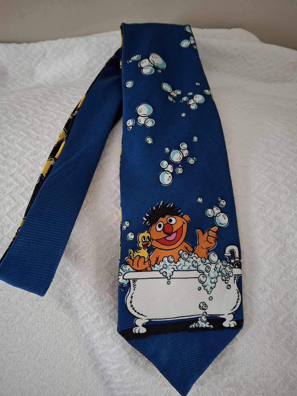 Sesame Street Ernie And Rubber Duck Tie.